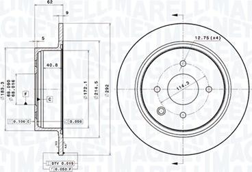 Magneti Marelli 360406117701 - Тормозной диск autodnr.net