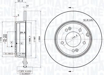 Magneti Marelli 360406118901 - Тормозной диск autodnr.net