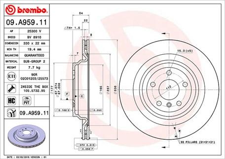 Magneti Marelli 360406122301 - Гальмівний диск autocars.com.ua