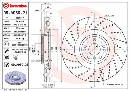 A.B.S. 1852 - Гальмівний диск autocars.com.ua