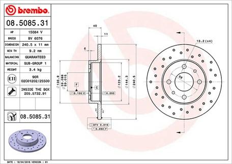 Magneti Marelli 360406126801 - Тормозной диск avtokuzovplus.com.ua