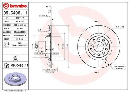 Magneti Marelli 360406127701 - Гальмівний диск autocars.com.ua