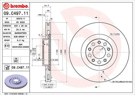 Magneti Marelli 360406127901 - Гальмівний диск autocars.com.ua