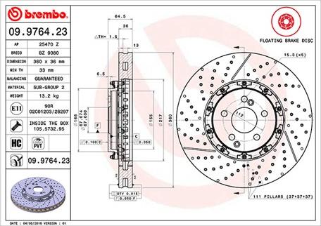 Magneti Marelli 360406129003 - Гальмівний диск autocars.com.ua