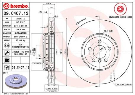 Magneti Marelli 360406131104 - Гальмівний диск autocars.com.ua