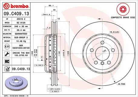 Magneti Marelli 360406131304 - Гальмівний диск autocars.com.ua