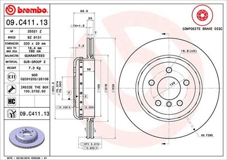 Magneti Marelli 360406131504 - Гальмівний диск autocars.com.ua