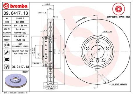 Magneti Marelli 360406132004 - Гальмівний диск autocars.com.ua