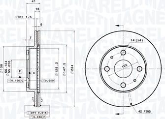 Magneti Marelli 360406132201 - Тормозной диск avtokuzovplus.com.ua