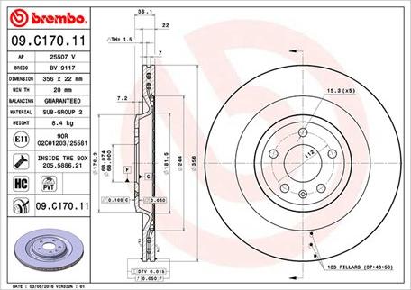 Magneti Marelli 360406132401 - Гальмівний диск autocars.com.ua