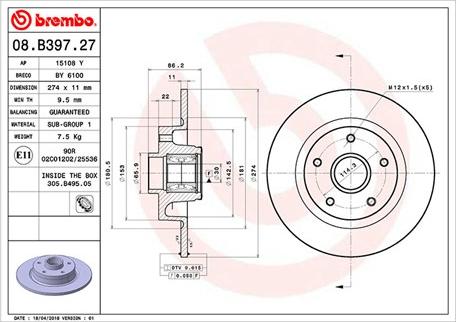 Magneti Marelli 360406136600 - Тормозной диск avtokuzovplus.com.ua