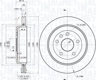 Magneti Marelli 360406185501 - Тормозной диск avtokuzovplus.com.ua