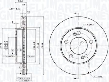 Magneti Marelli 360406186501 - Тормозной диск autodnr.net