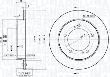 Magneti Marelli 360406187700 - Тормозной диск avtokuzovplus.com.ua