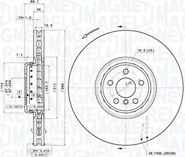 Magneti Marelli 360406209404 - Гальмівний диск autocars.com.ua