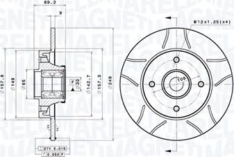 Magneti Marelli 360406210405 - Тормозной диск autodnr.net