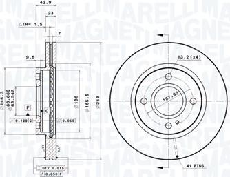 Magneti Marelli 360406210901 - Тормозной диск avtokuzovplus.com.ua