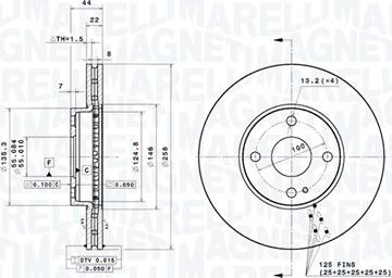 Magneti Marelli 360406212301 - Тормозной диск avtokuzovplus.com.ua