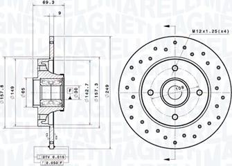 Magneti Marelli 360406218902 - Тормозной диск autodnr.net