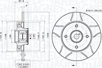 Magneti Marelli 360406221105 - Тормозной диск autodnr.net