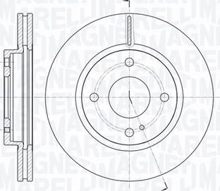 Magneti Marelli 361302040108 - Гальмівний диск autocars.com.ua