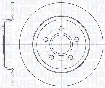 Magneti Marelli 361302040109 - Тормозной диск avtokuzovplus.com.ua