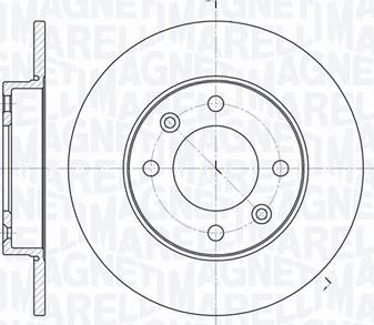 Magneti Marelli 361302040111 - Тормозной диск avtokuzovplus.com.ua