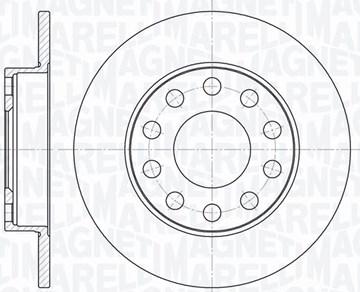 Magneti Marelli 361302040125 - Тормозной диск avtokuzovplus.com.ua