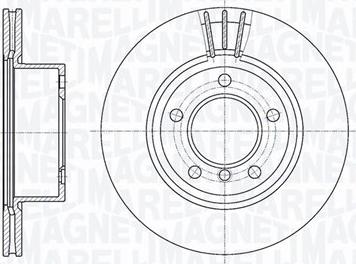 Magneti Marelli 361302040128 - Гальмівний диск autocars.com.ua