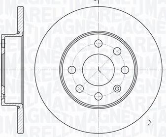 Magneti Marelli 361302040129 - Гальмівний диск autocars.com.ua