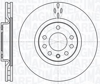 Magneti Marelli 361302040138 - Тормозной диск avtokuzovplus.com.ua