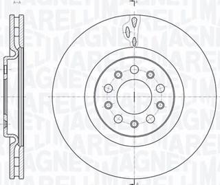 Magneti Marelli 361302040142 - Тормозной диск avtokuzovplus.com.ua