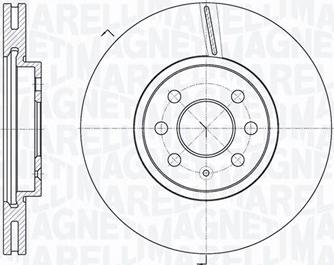 Magneti Marelli 361302040156 - Гальмівний диск autocars.com.ua