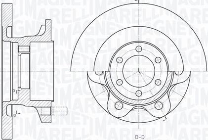 Magneti Marelli 361302040157 - Гальмівний диск autocars.com.ua