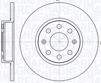 Magneti Marelli 361302040223 - Гальмівний диск autocars.com.ua