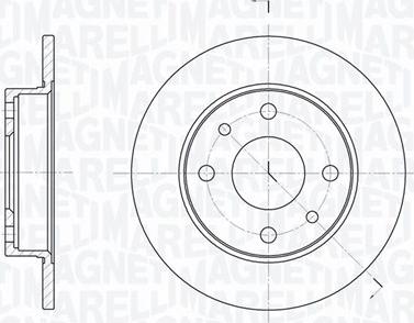 Magneti Marelli 361302040169 - Тормозной диск avtokuzovplus.com.ua