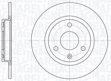 Magneti Marelli 361302040173 - Тормозной диск avtokuzovplus.com.ua
