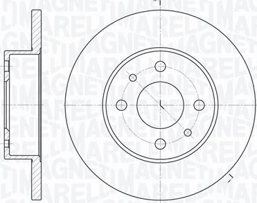 Magneti Marelli 361302040175 - Тормозной диск avtokuzovplus.com.ua