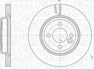 Magneti Marelli 361302040182 - Тормозной диск avtokuzovplus.com.ua