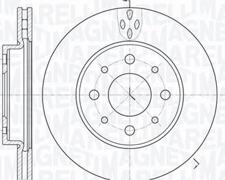 Magneti Marelli 361302040186 - Тормозной диск avtokuzovplus.com.ua