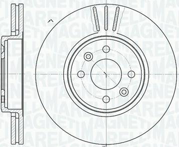 Magneti Marelli 361302040198 - Тормозной диск avtokuzovplus.com.ua