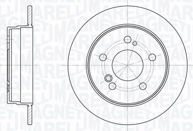 Magneti Marelli 361302040203 - Тормозной диск autodnr.net