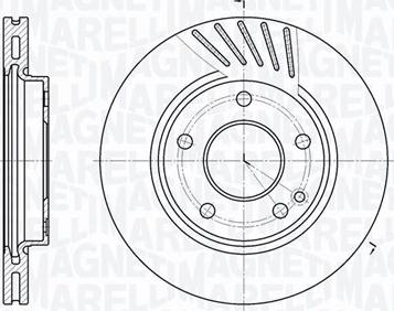 Magneti Marelli 361302040214 - Гальмівний диск autocars.com.ua