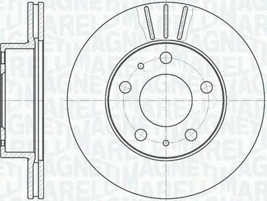 Magneti Marelli 361302040228 - Гальмівний диск autocars.com.ua