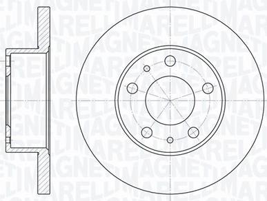 Magneti Marelli 361302040237 - Гальмівний диск autocars.com.ua