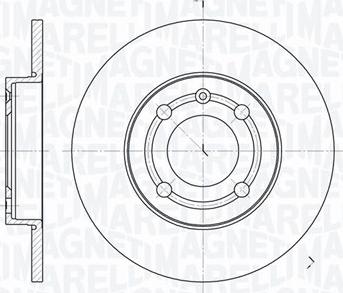 Magneti Marelli 361302040239 - Гальмівний диск autocars.com.ua