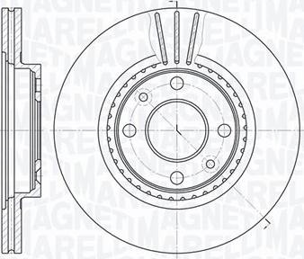 Magneti Marelli 361302040240 - Гальмівний диск autocars.com.ua