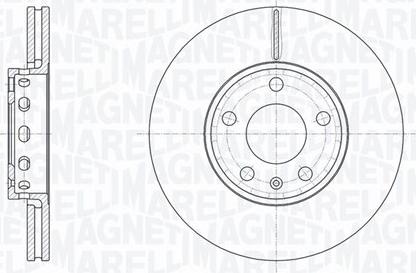 Magneti Marelli 361302040242 - Тормозной диск avtokuzovplus.com.ua