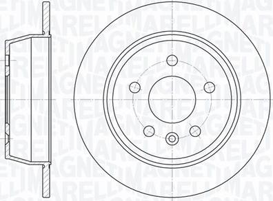 Magneti Marelli 361302040247 - Гальмівний диск autocars.com.ua