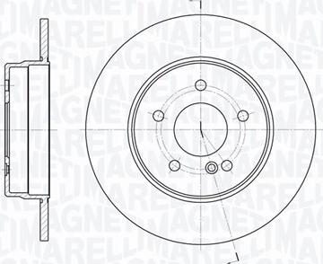 Magneti Marelli 361302040249 - Тормозной диск avtokuzovplus.com.ua